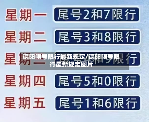 德阳限号限行最新规定/德阳限号限行最新规定图片