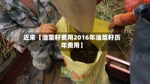 近来【油菜籽费用2016年油菜籽历年费用】