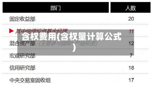 含权费用(含权量计算公式)