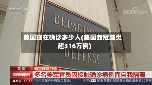 美国现在确诊多少人(美国新冠肺炎超316万例)