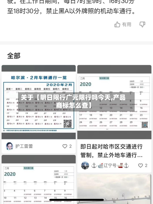 关于【明日限行广元限行吗今天,产品商标怎么查】