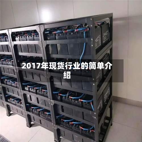 2017年现货行业的简单介绍-第1张图片