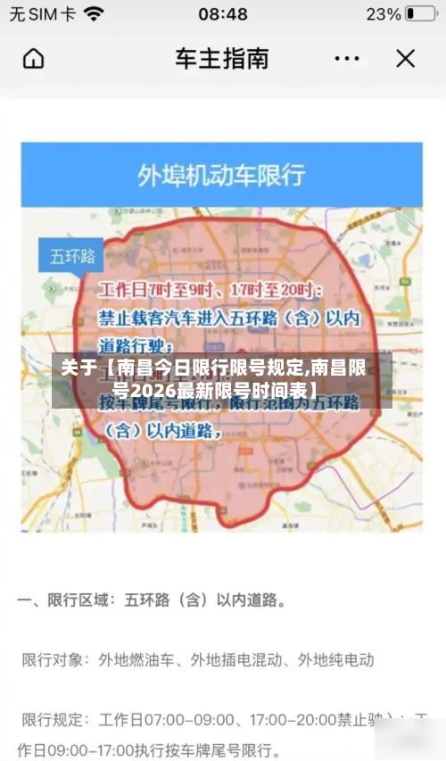 关于【南昌今日限行限号规定,南昌限号2026最新限号时间表】